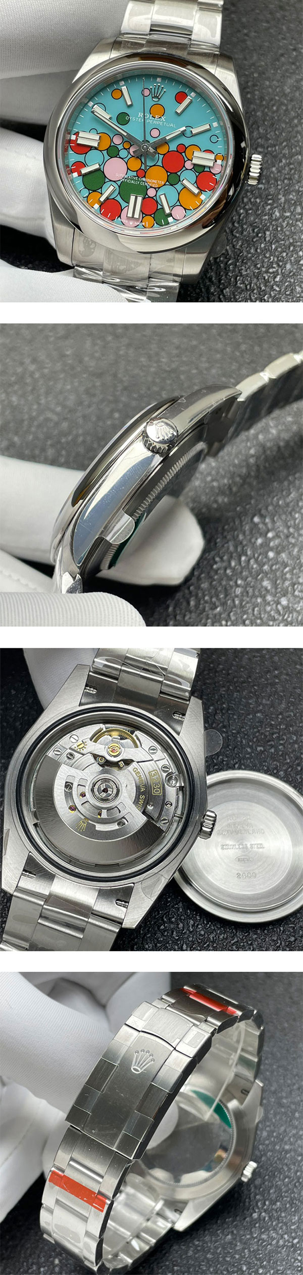 高品質 オイスター パーペチュアルM124300-0008 アニュメーション 41mm スーパーコピー時計